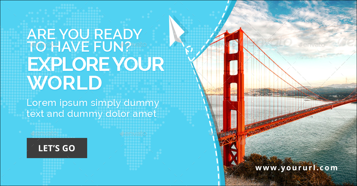 Tours & Travels Banners Bundle 7 Sets 126 Banners by Hyov GraphicRiver